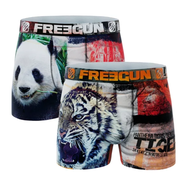 Freegun jongens boxershorts microvezel Duo Tijger - panda