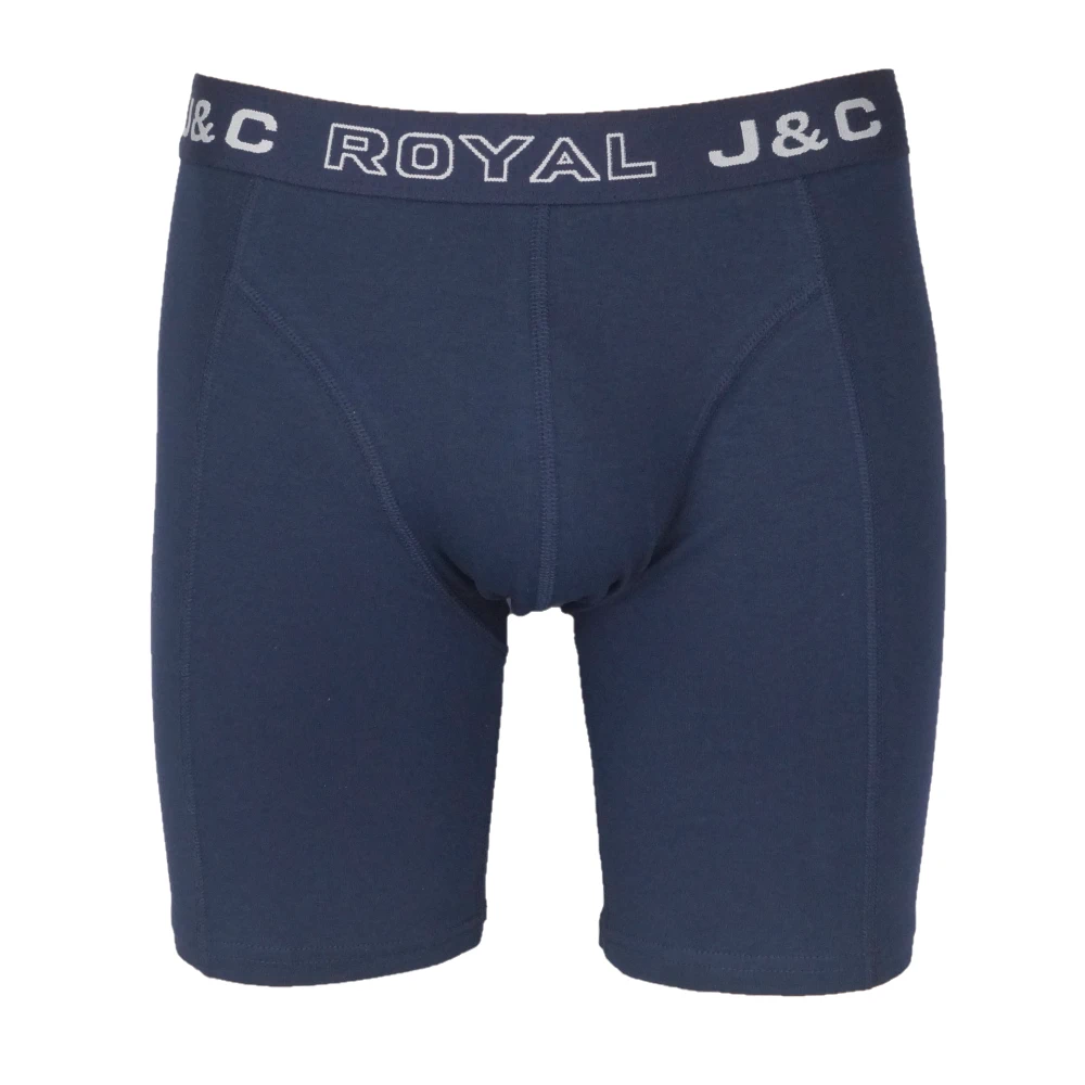 J&C Underwear heren boxershort lange pijp Uni marine
