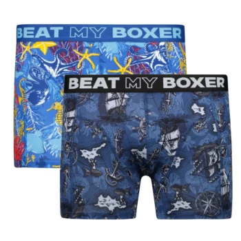 Beat my Boxer heren boxershorts 2-pack Pirates - Submarine