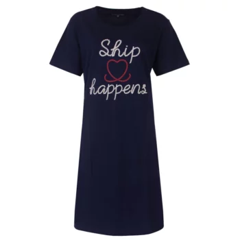 Temptation dames nachthemd korte mouw Ship happens marine