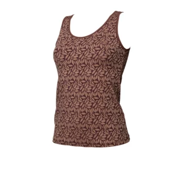 Avet dames hemd microvezel Autumn bruin