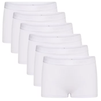 Beeren Comfort Cotton meisjes boxershorts Naomi 6-pack wit